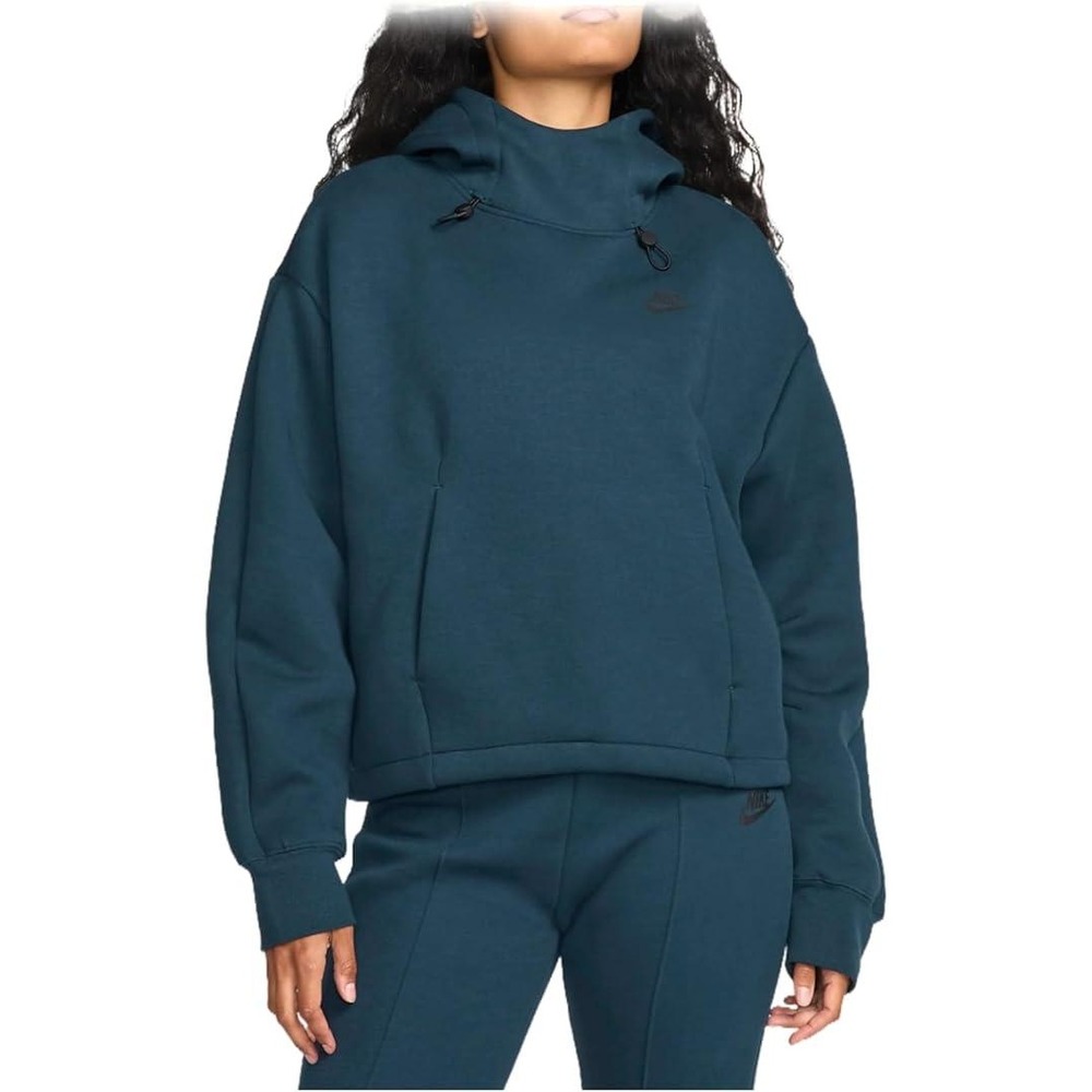 Nike Sportswear Tech Fleece Women's Oversized Hoodie, Armory Navy/Black, X-Small